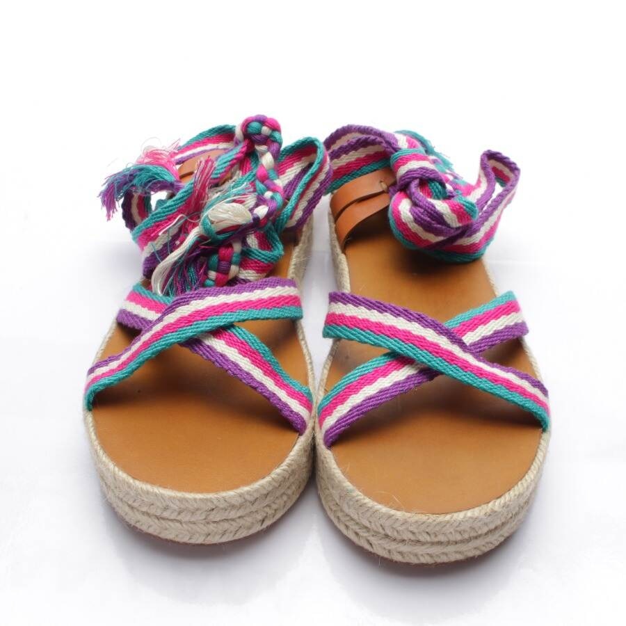 Image 2 of Platform Sandals EUR 40 Multicolored in color Multicolored | Vite EnVogue