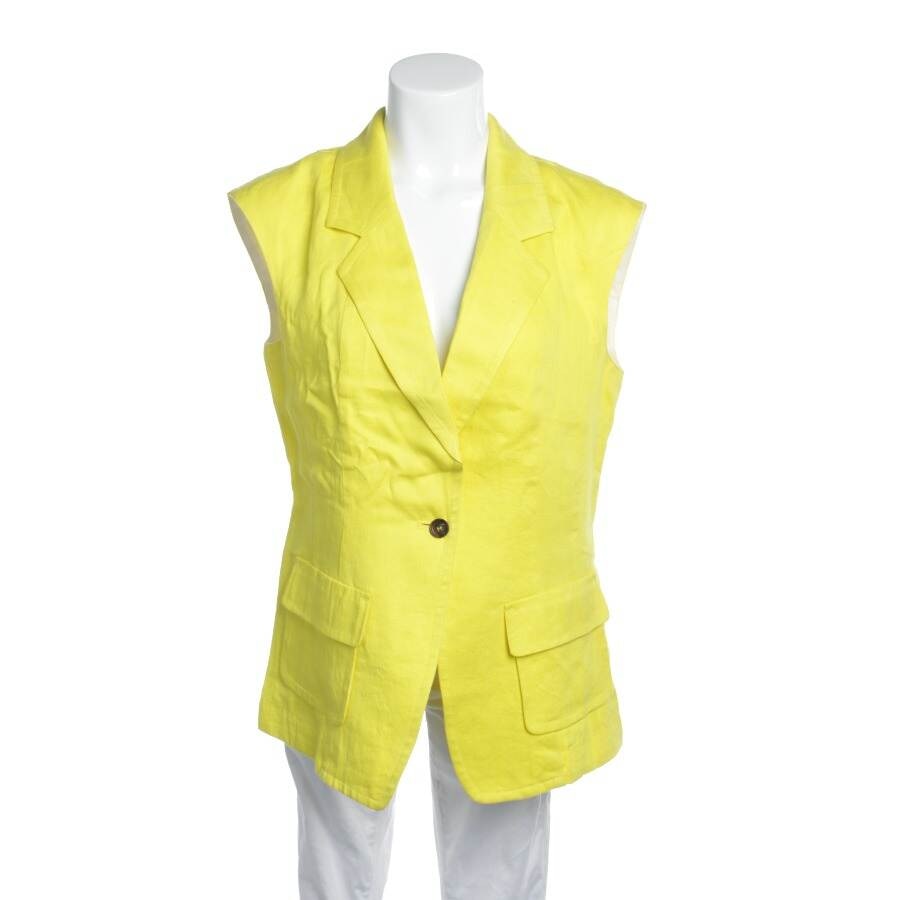 Image 1 of Linen Vest 40 Yellow in color Yellow | Vite EnVogue