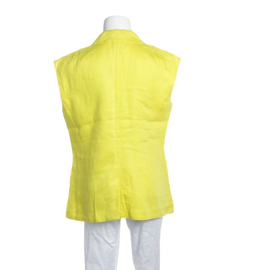 Image 2 of Linen Vest 40 Yellow in color Yellow | Vite EnVogue