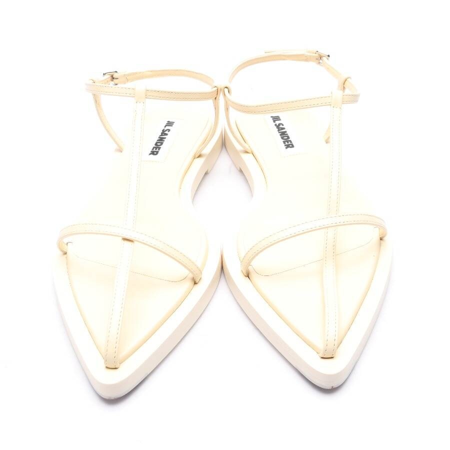 Image 2 of Sandals EUR 36 Cream in color White | Vite EnVogue