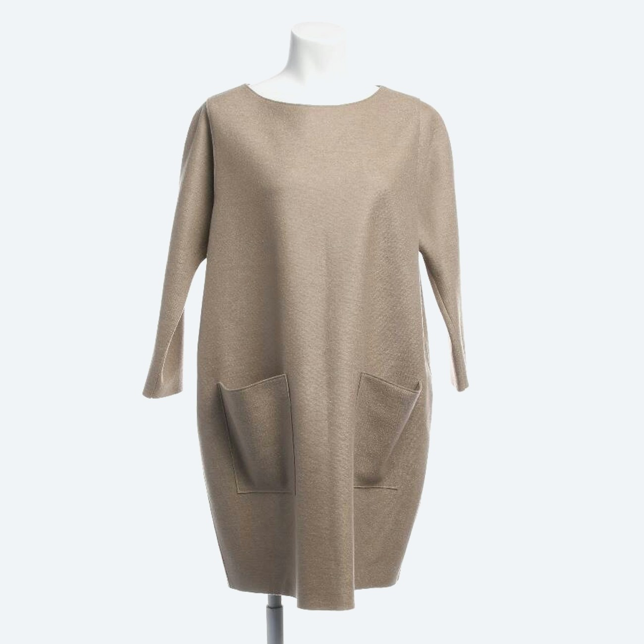 Image 1 of Wool Dress 40 Brown in color Brown | Vite EnVogue