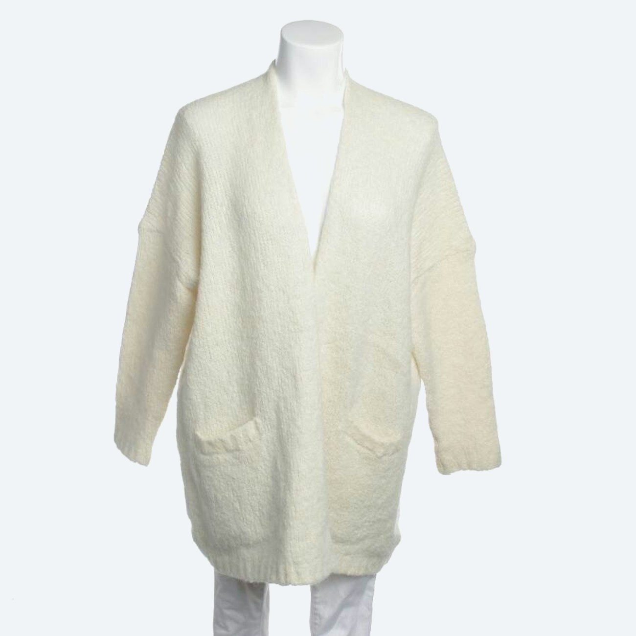 Image 1 of Cardigan One Size Cream in color White | Vite EnVogue