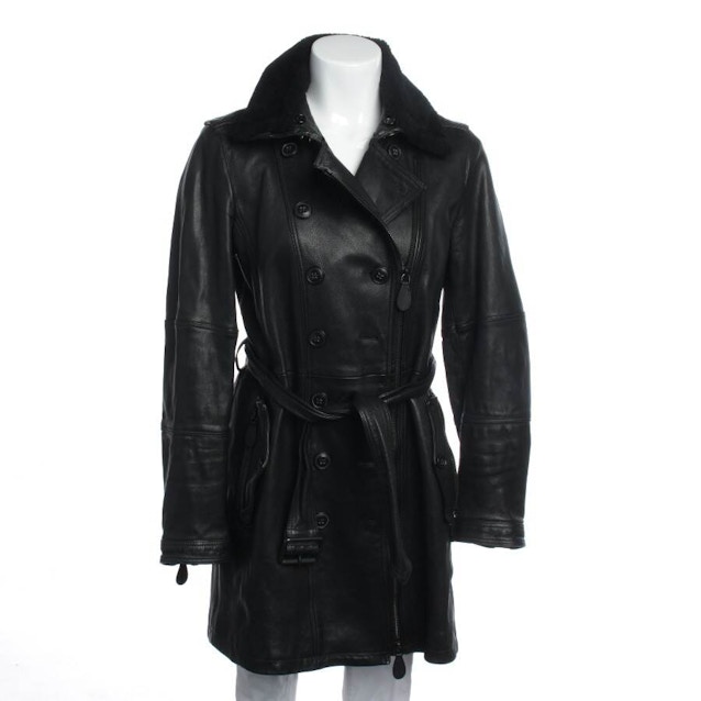Image 1 of Leather Coat 38 Black | Vite EnVogue