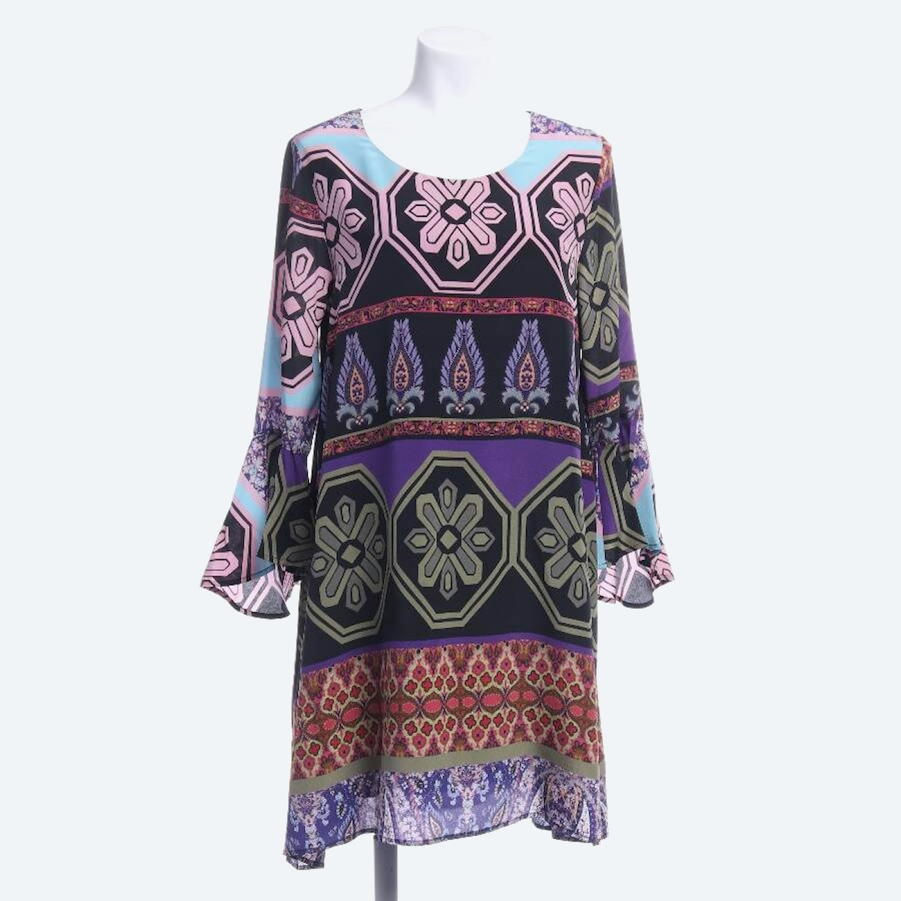 Image 1 of Silk Dress M Multicolored in color Multicolored | Vite EnVogue