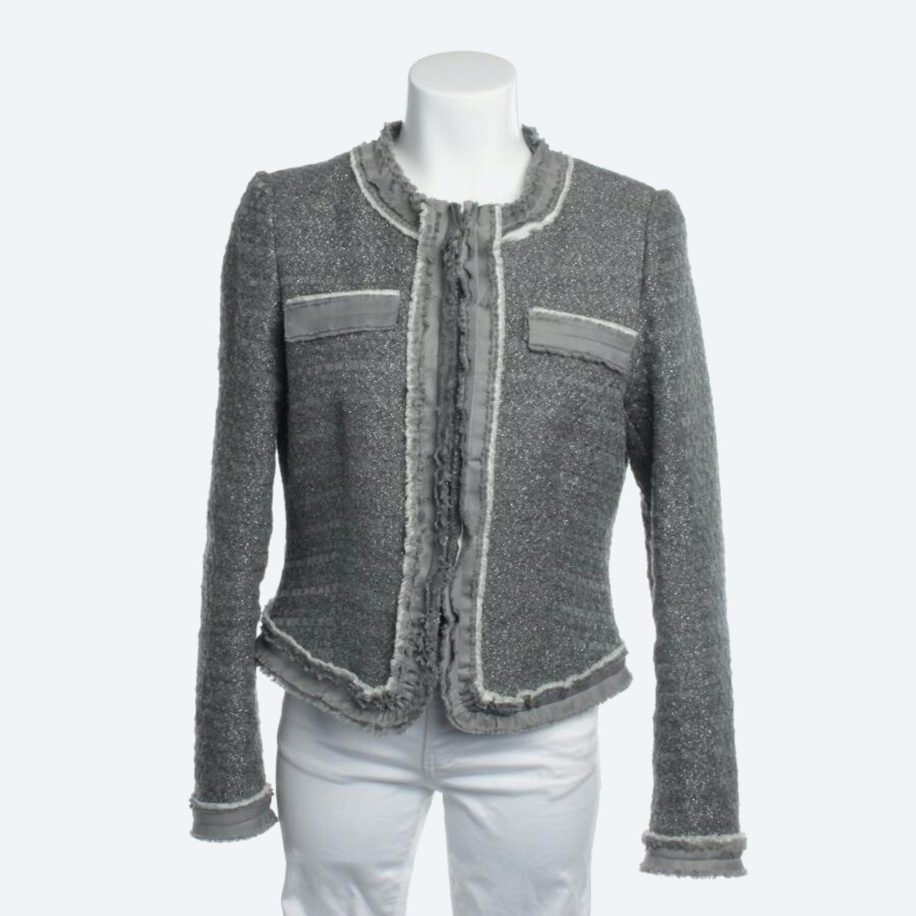 Image 1 of Between-seasons Jacket 104 Gray in color Gray | Vite EnVogue