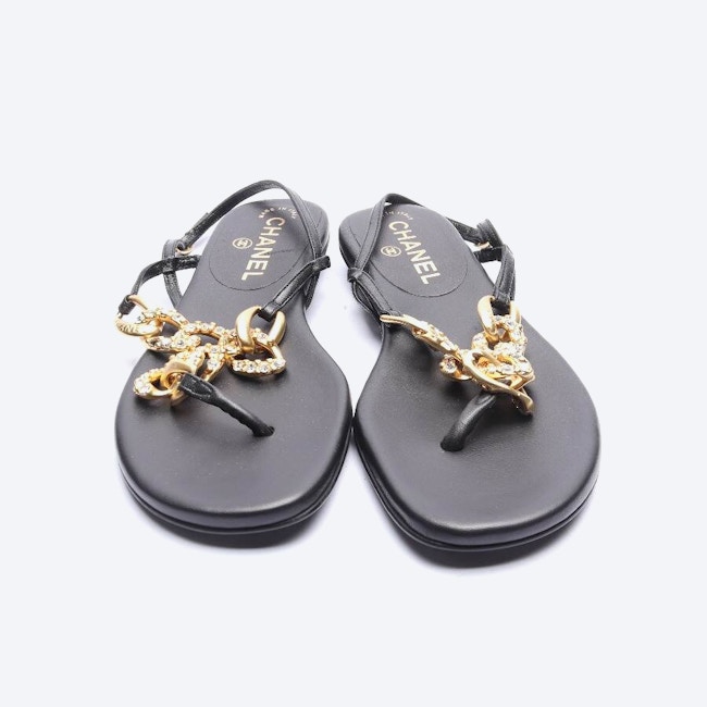 Image 2 of Sandals EUR 36.5 Black in color Black | Vite EnVogue