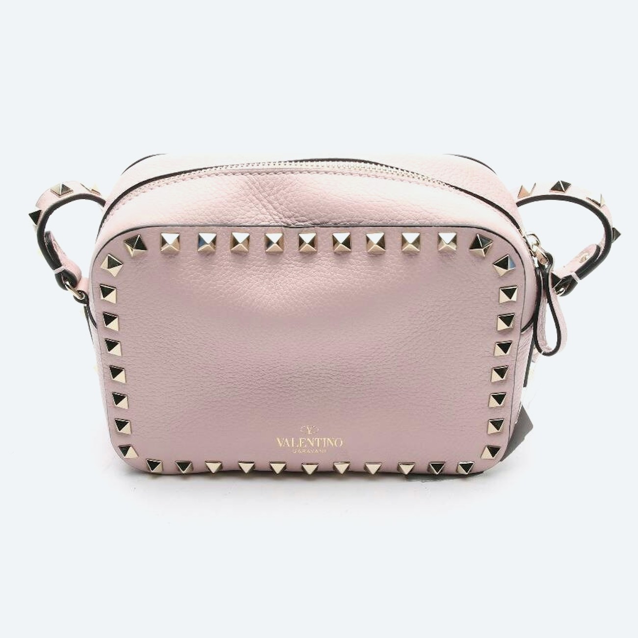 Image 1 of Rockstud Shoulder Bag Pink in color Pink | Vite EnVogue