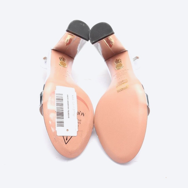 Image 4 of Heeled Sandals EUR 37.5 Silver in color Metallic | Vite EnVogue