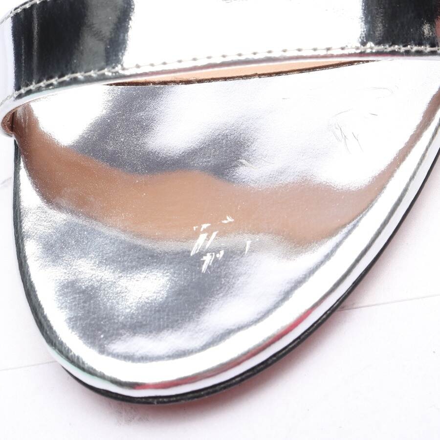 Image 5 of Heeled Sandals EUR 37.5 Silver in color Metallic | Vite EnVogue