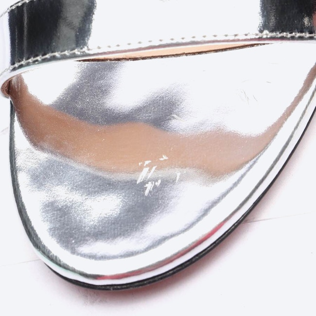Image 5 of Heeled Sandals EUR 37.5 Silver in color Metallic | Vite EnVogue