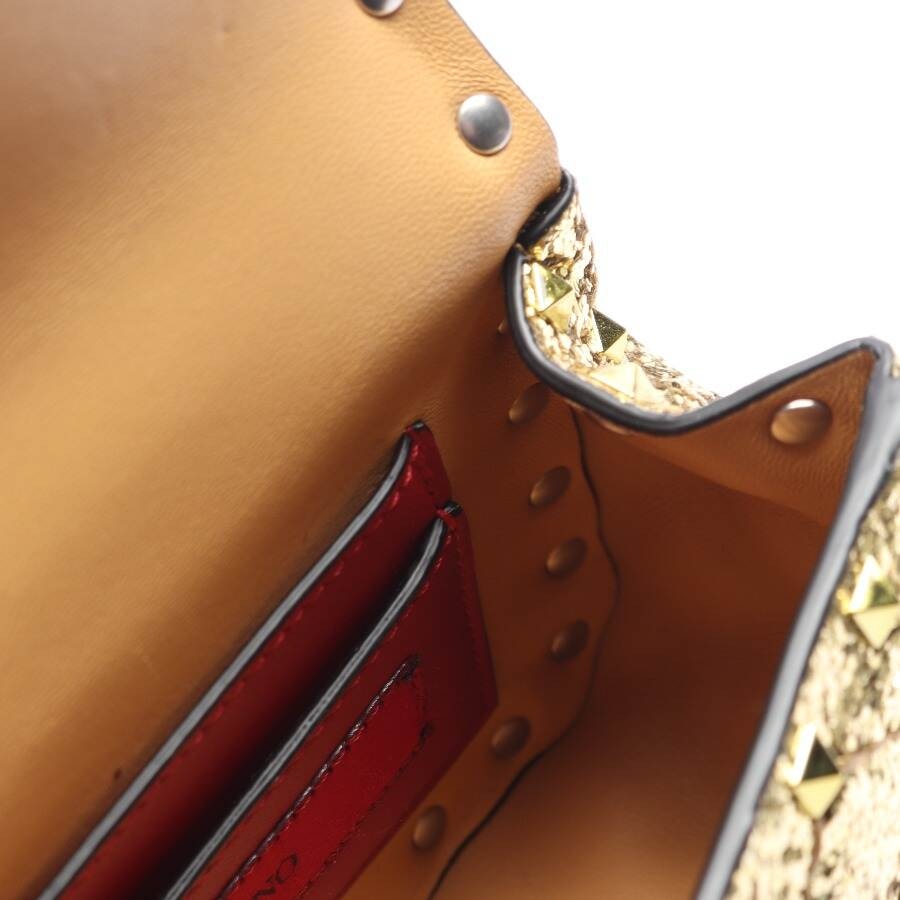 Image 5 of Rockstud Evening Bag Gold in color Metallic | Vite EnVogue
