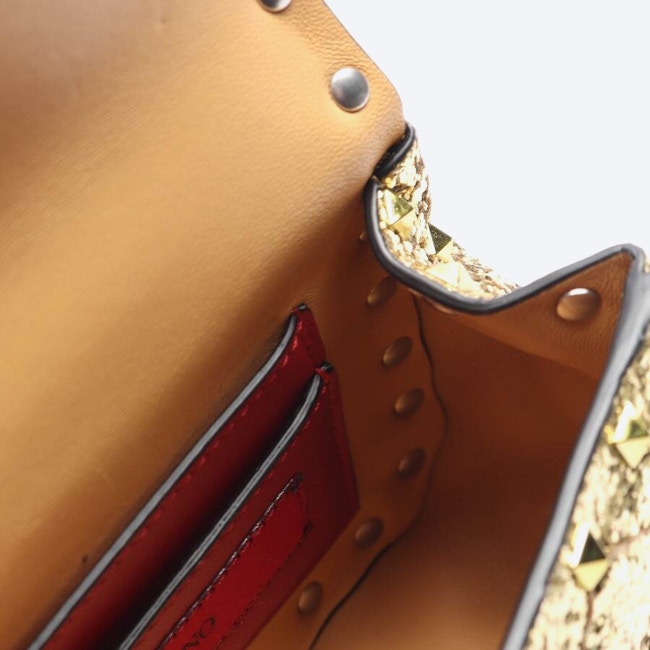 Image 5 of Rockstud Evening Bag Gold in color Metallic | Vite EnVogue
