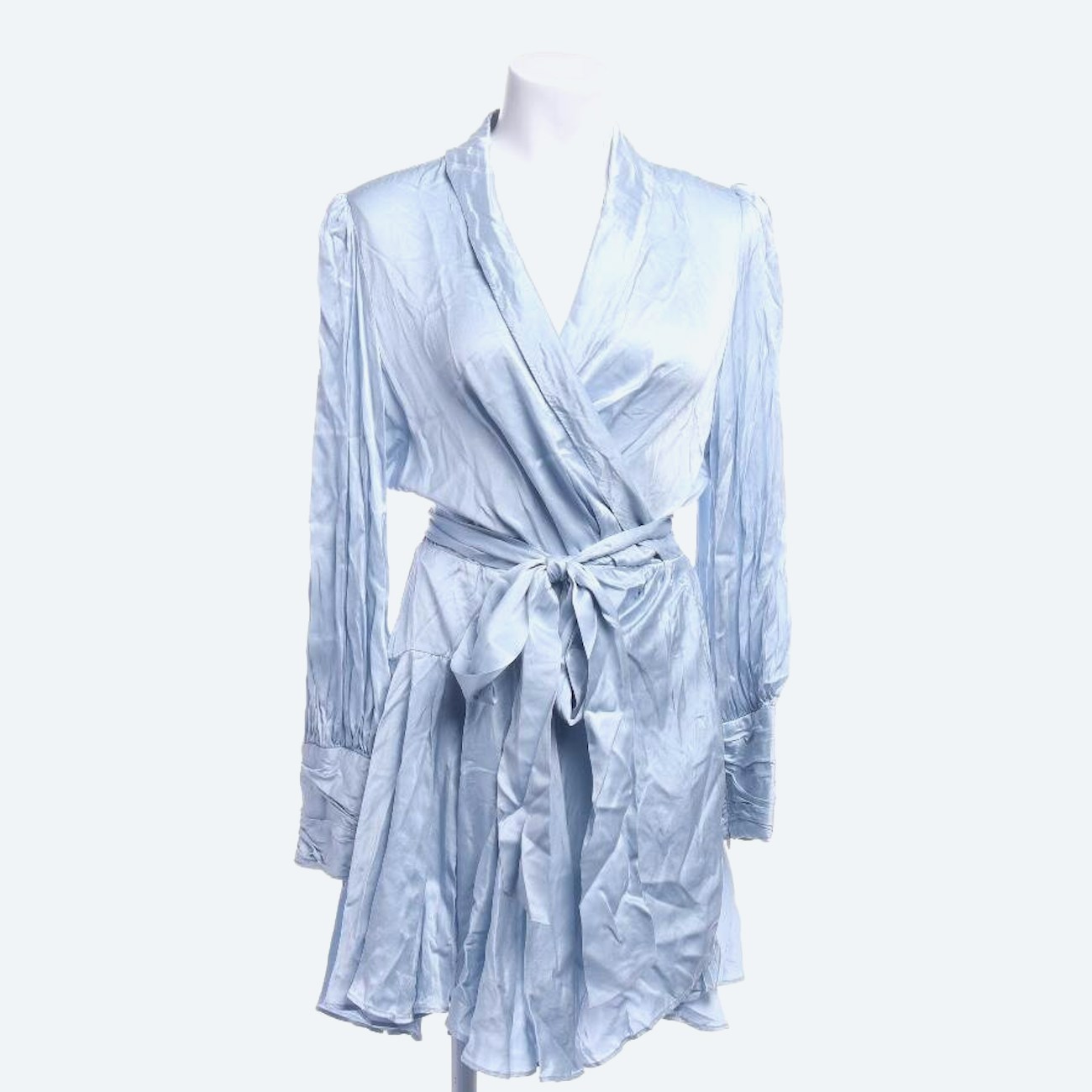 Image 1 of Silk Dress 42 Light Blue in color Blue | Vite EnVogue