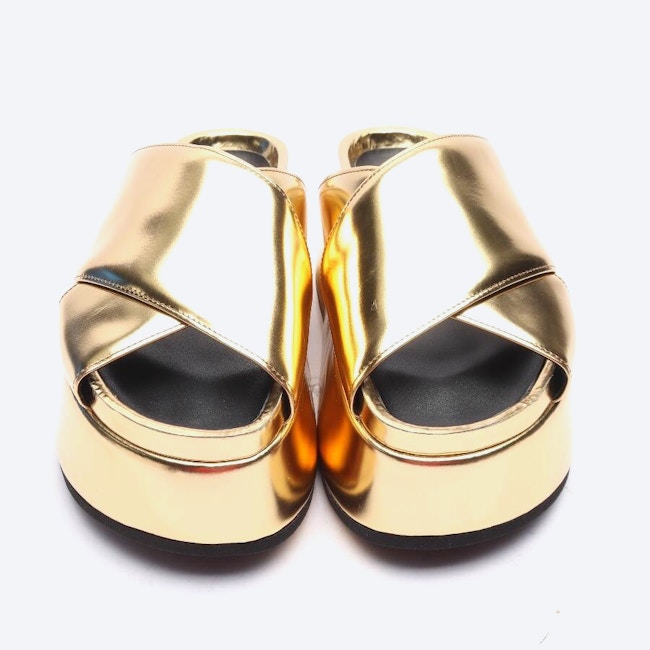 Image 2 of Platform Sandals EUR 36 Gold in color Metallic | Vite EnVogue