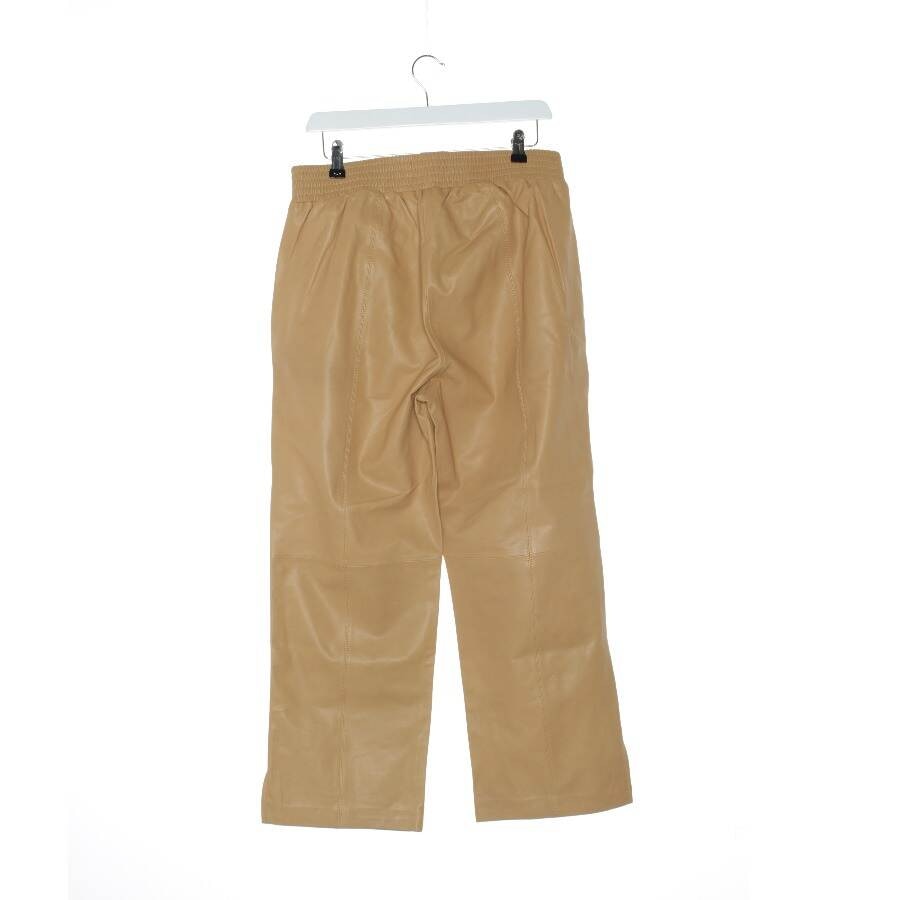 Image 2 of Leather Pants L Camel in color Brown | Vite EnVogue