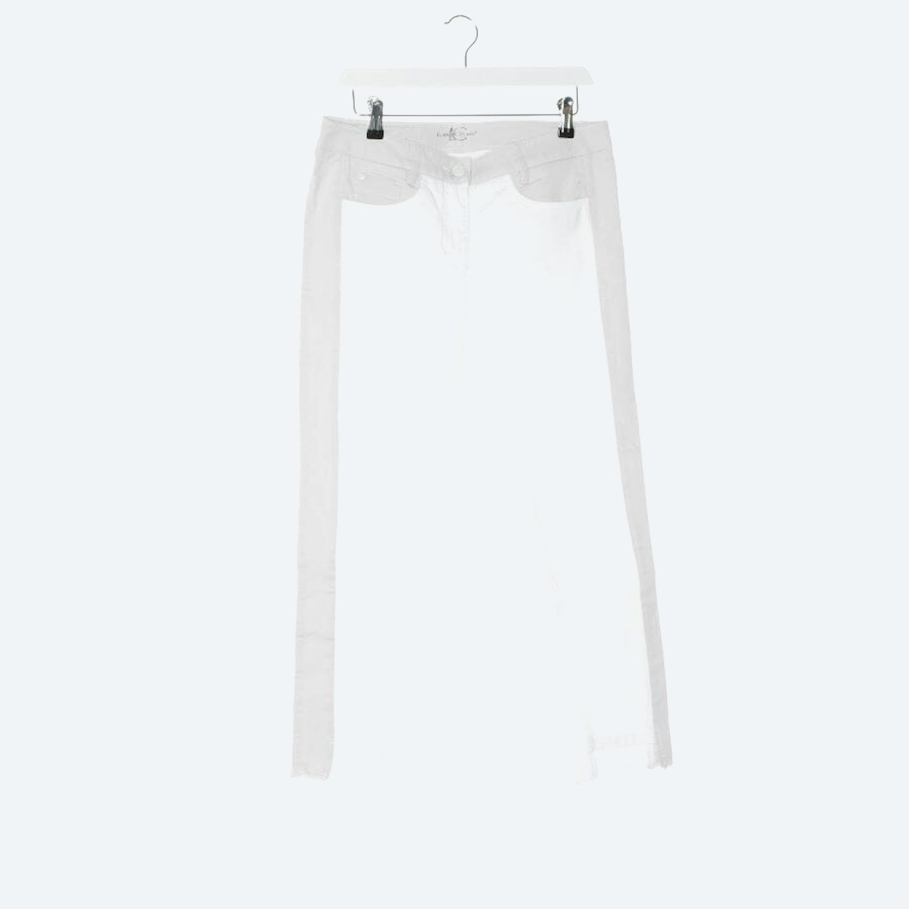 Image 1 of Jeans Straight Fit 38 White in color White | Vite EnVogue