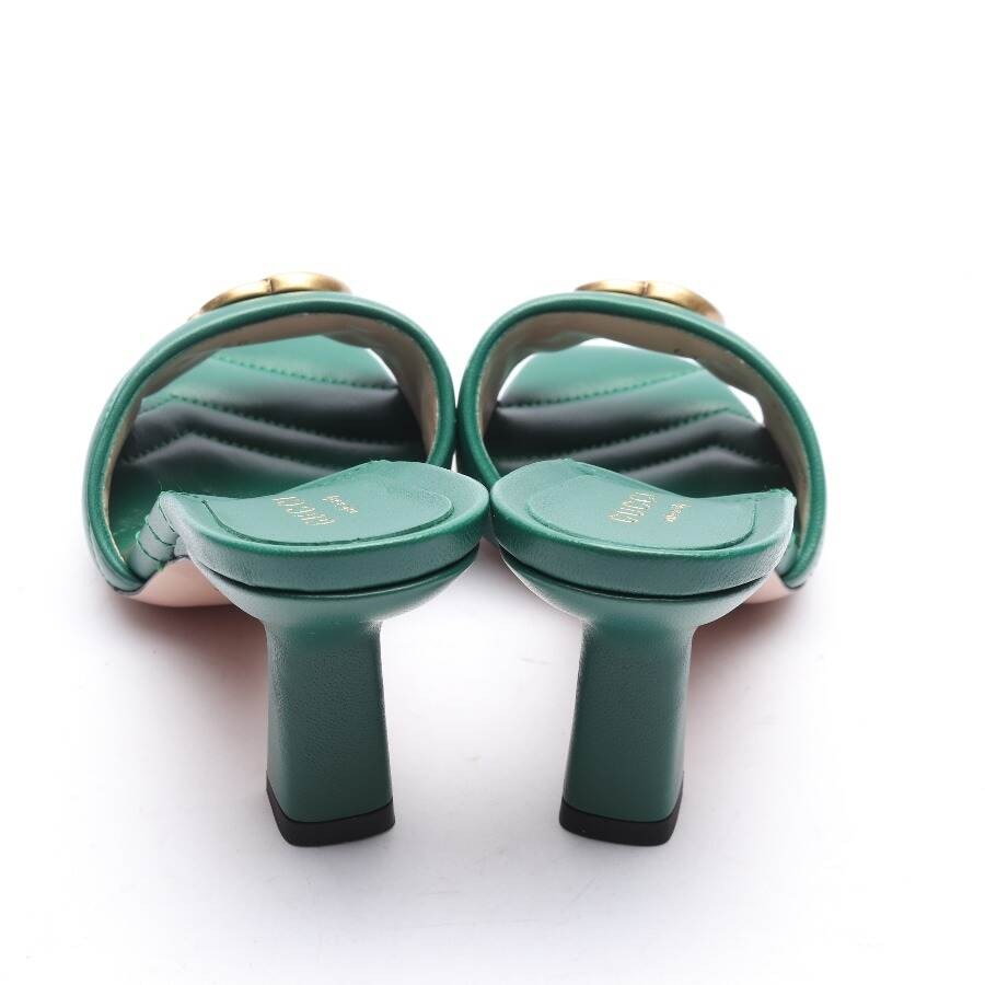 Image 3 of Heeled Sandals EUR 35.5 Dark Green in color Green | Vite EnVogue