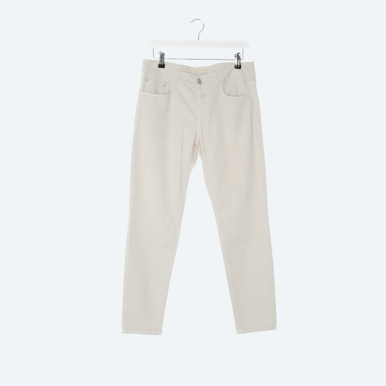 Image 1 of Jeans Straight Fit W29 Beige in color White | Vite EnVogue