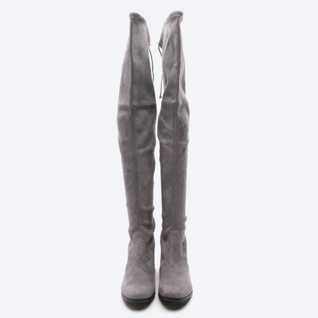 Image 2 of Overknee Boots EUR 39 Gray in color Gray | Vite EnVogue