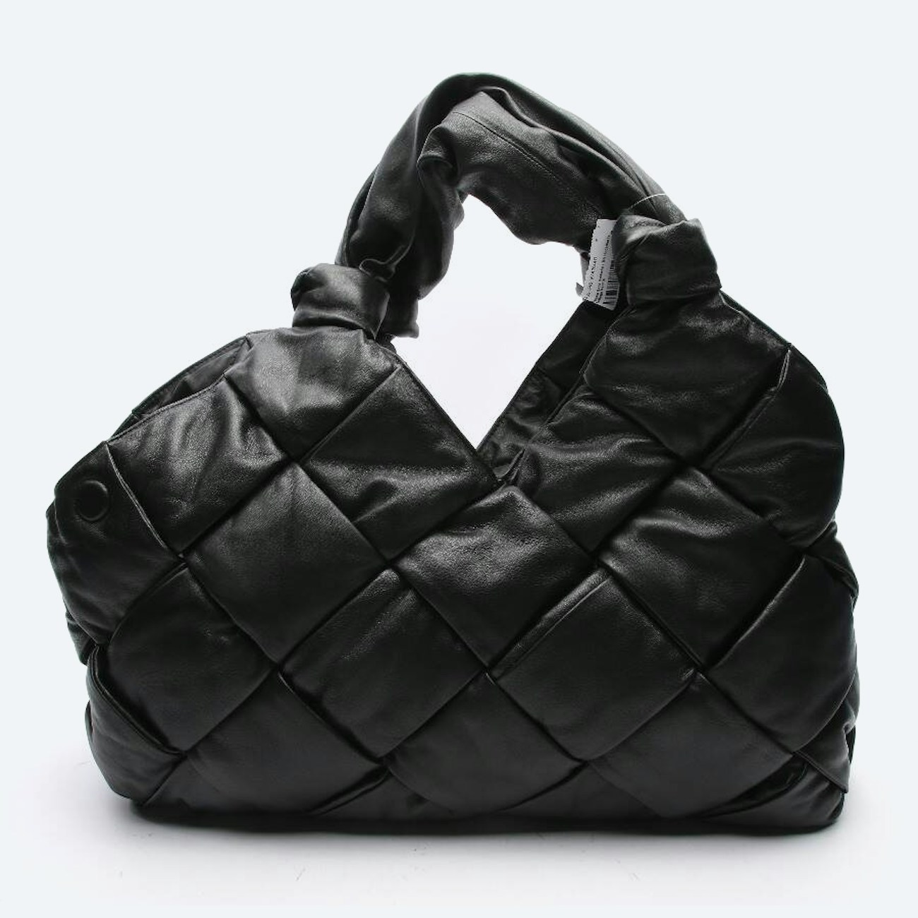 Image 1 of Padded Intrecciato Shoulder Bag Black in color Black | Vite EnVogue