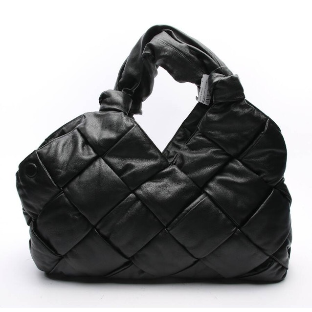 Image 1 of Padded Intrecciato Shoulder Bag Black | Vite EnVogue