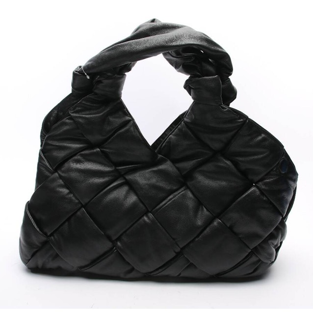Padded Intrecciato Shoulder Bag Black | Vite EnVogue