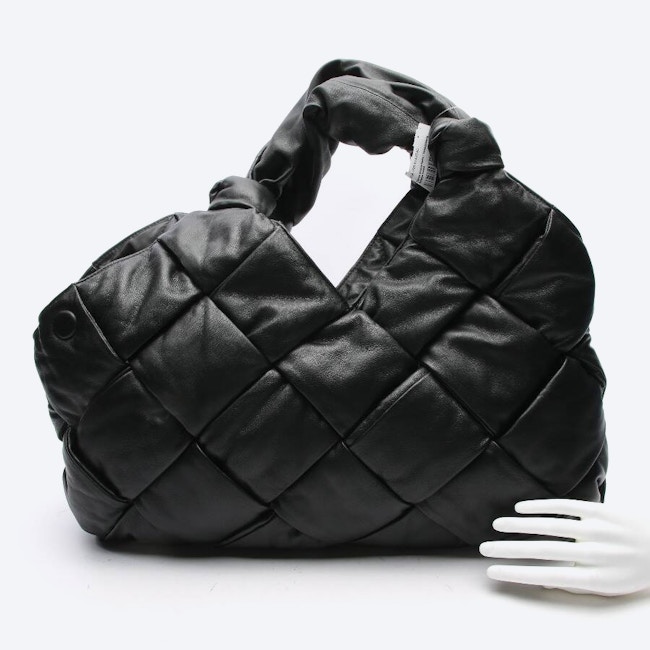 Image 4 of Padded Intrecciato Shoulder Bag Black in color Black | Vite EnVogue