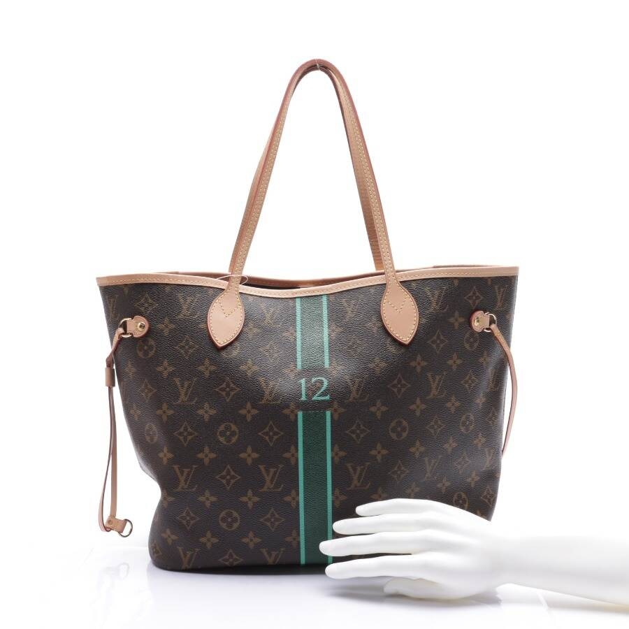 Image 4 of Neverfull MM Shopper Brown in color Brown | Vite EnVogue