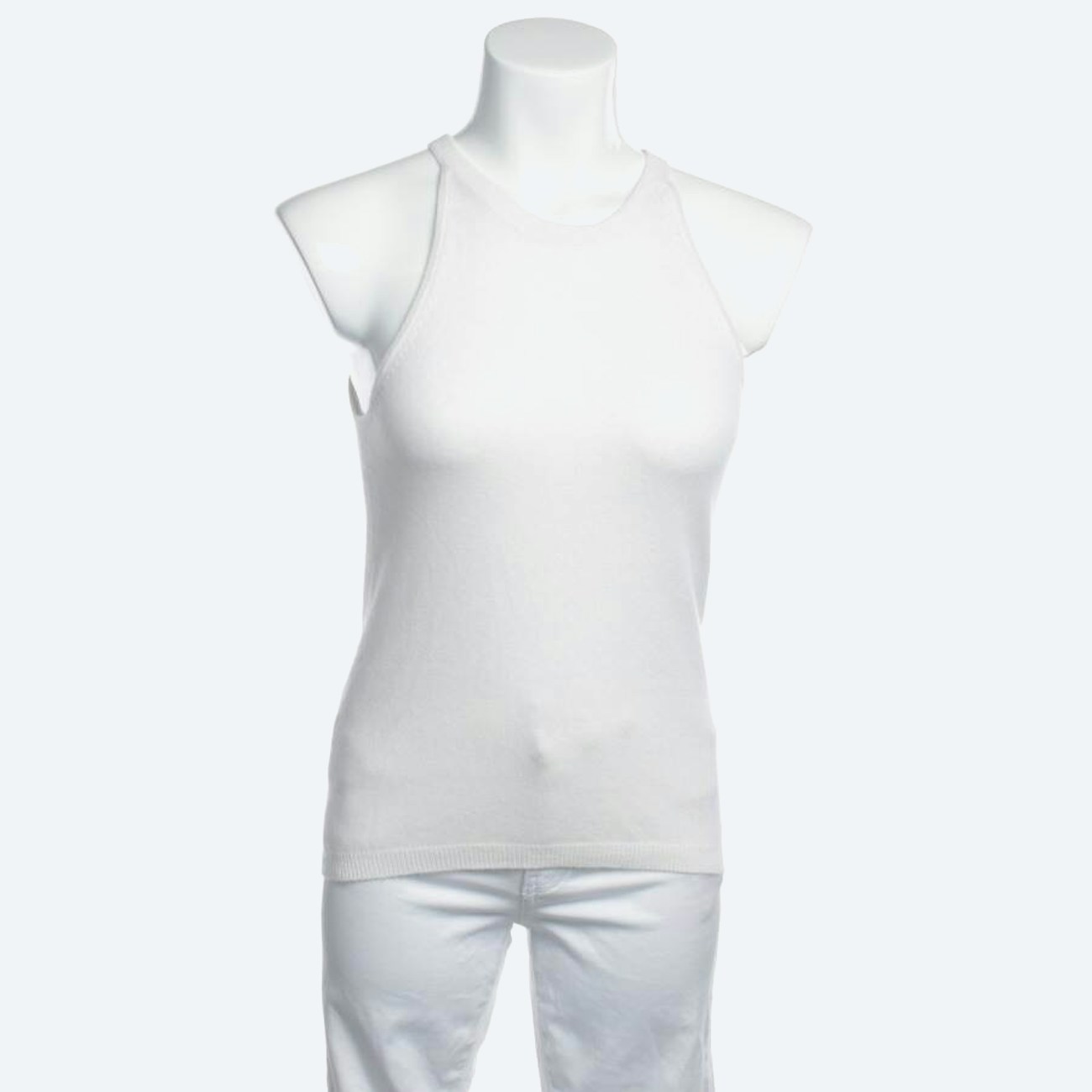 Image 1 of Cashmere Top S White in color White | Vite EnVogue