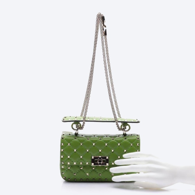 Image 4 of Rockstud Crossbody Bag Green in color Green | Vite EnVogue