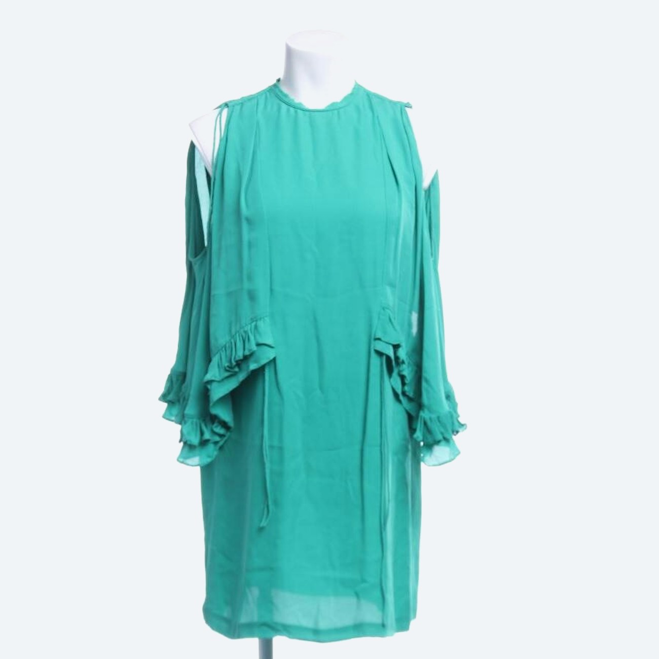 Image 1 of Silk Dress 38 Green in color Green | Vite EnVogue