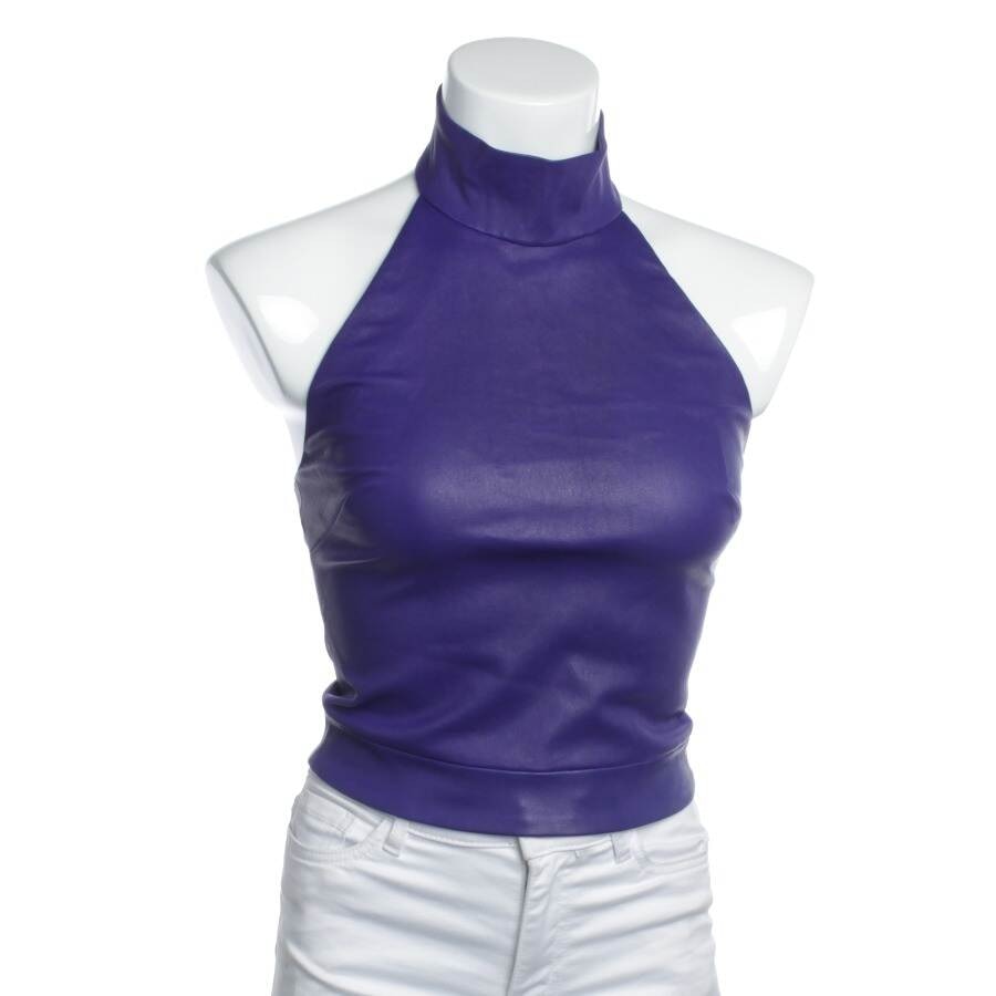 Image 1 of Leather Top S Blue in color Blue | Vite EnVogue