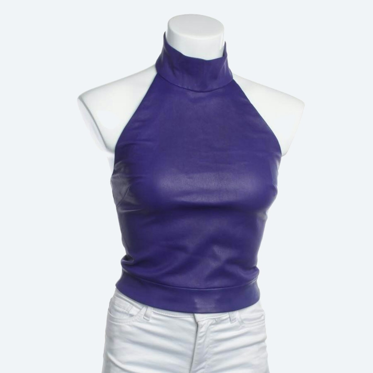 Image 1 of Leather Top S Blue in color Blue | Vite EnVogue