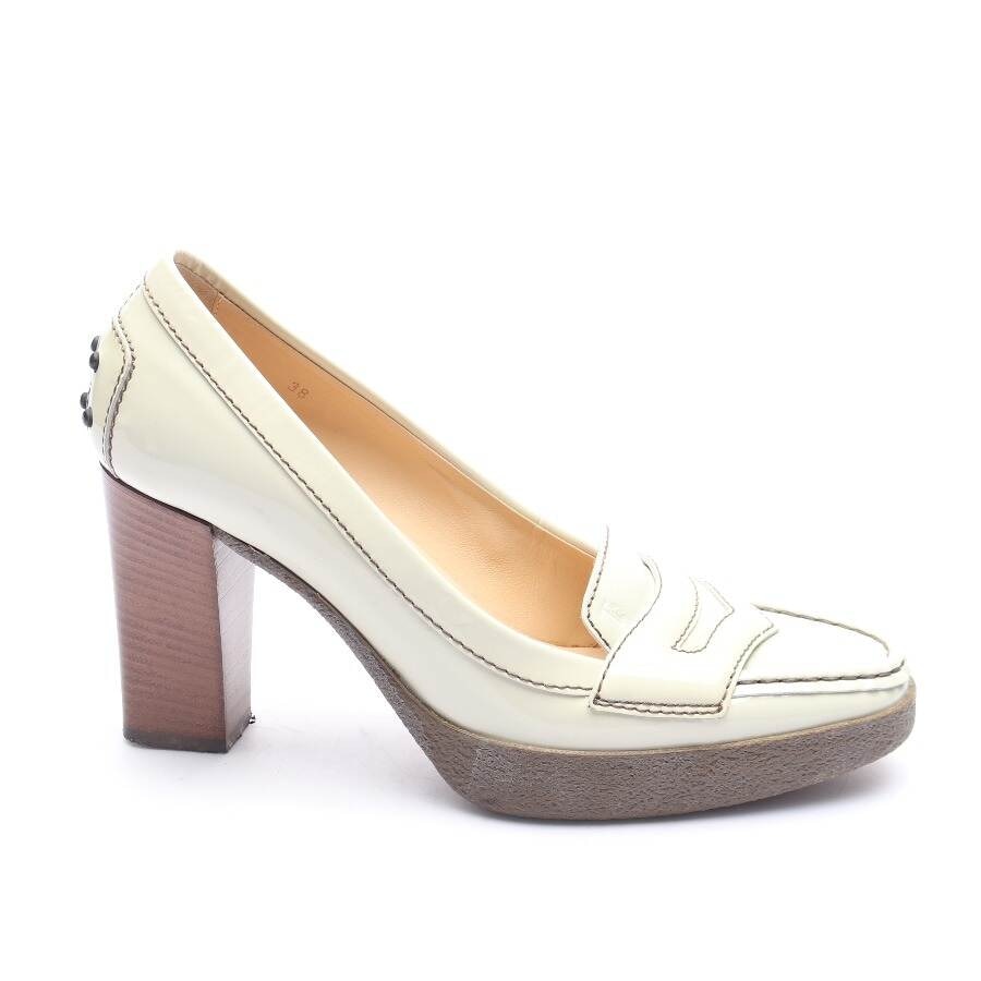 Image 1 of High Heels EUR38 Cream in color White | Vite EnVogue