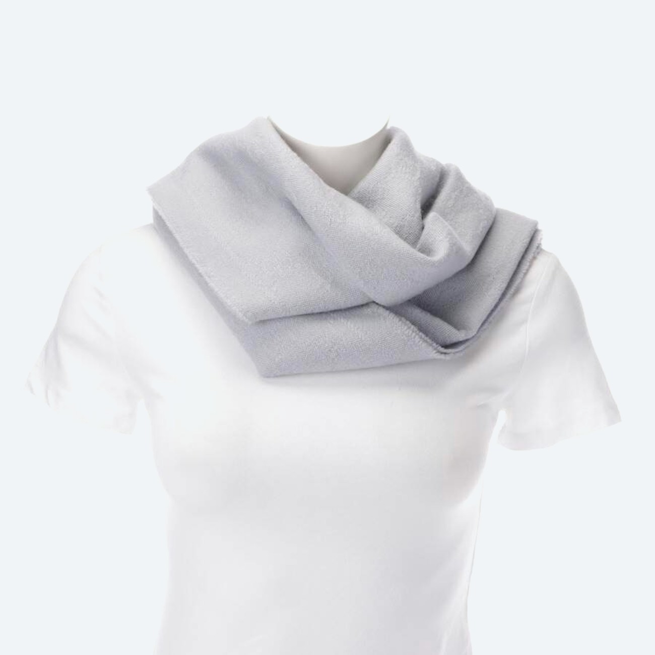 Image 1 of Wool Shawl Light Gray in color Gray | Vite EnVogue