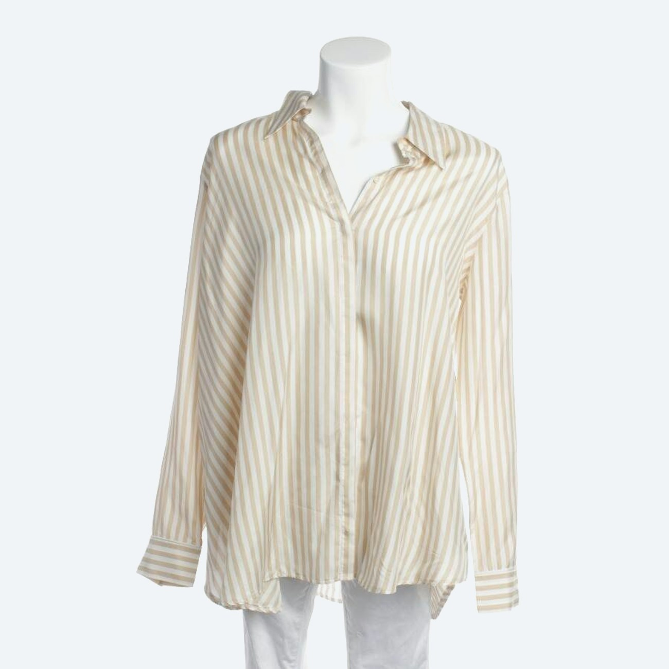 Image 1 of Silk Shirt 42 Beige in color White | Vite EnVogue
