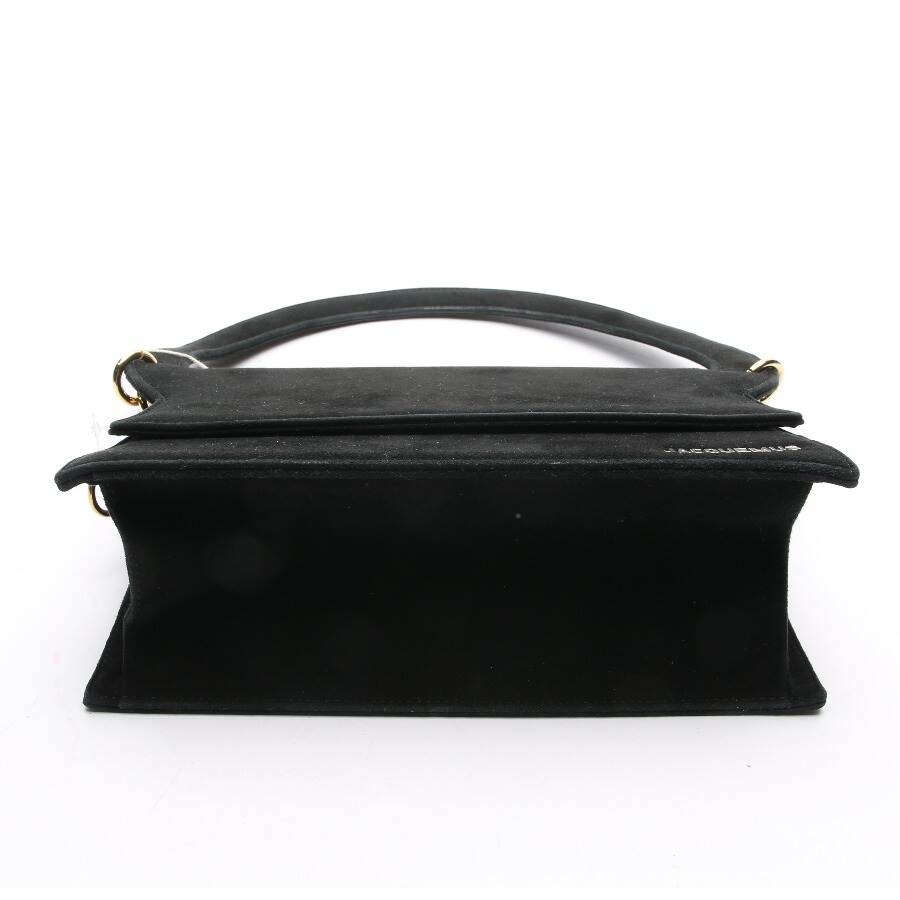 Image 3 of Le Sac Rond Suede Handbag Black in color Black | Vite EnVogue