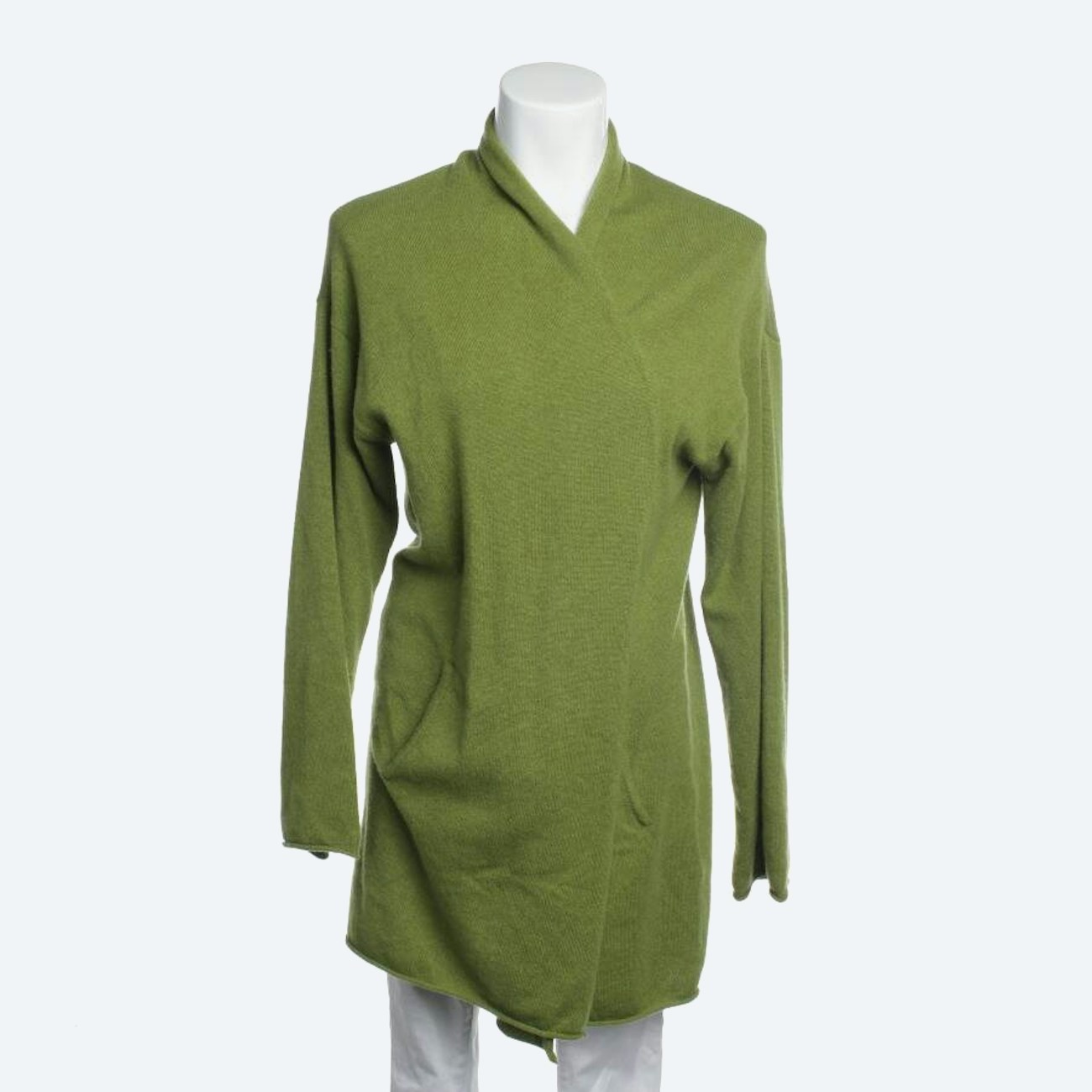 Image 1 of Cashmere Cardigan 40 Green in color Green | Vite EnVogue