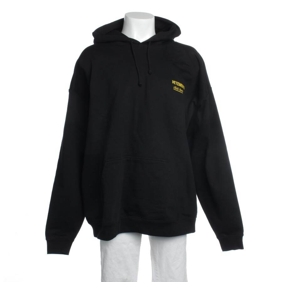 Image 1 of Hooded Sweatshirt L Black in color Black | Vite EnVogue