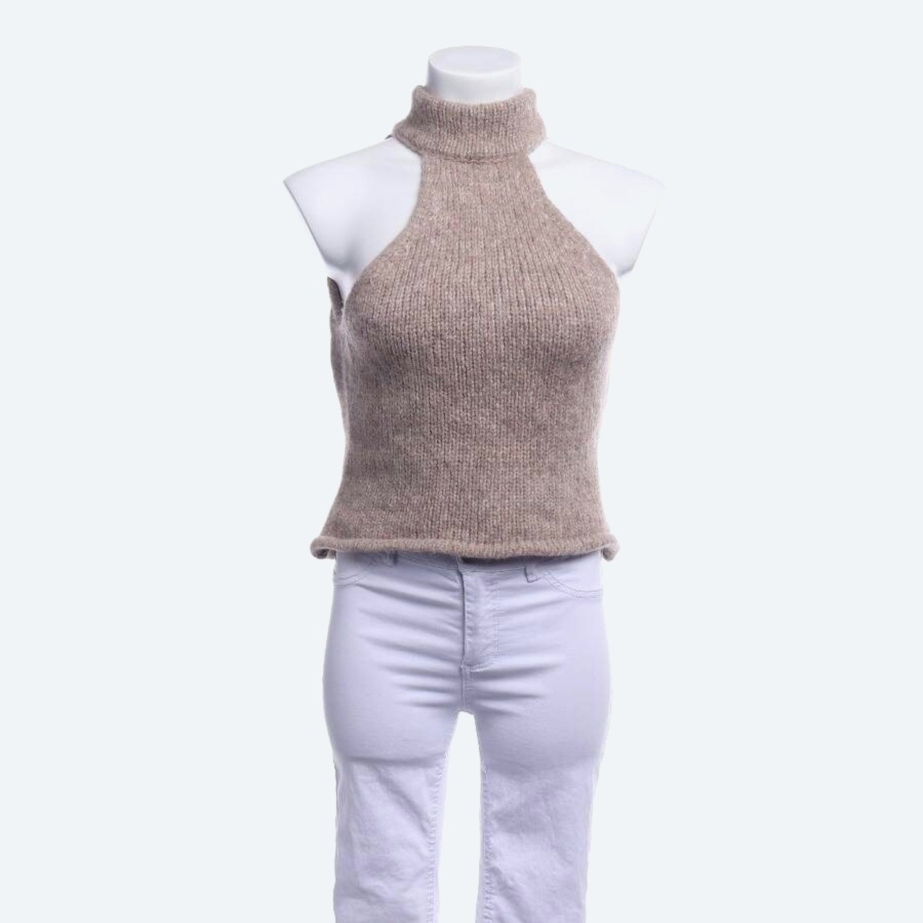 Image 1 of Knitted Top L Light Brown in color Brown | Vite EnVogue