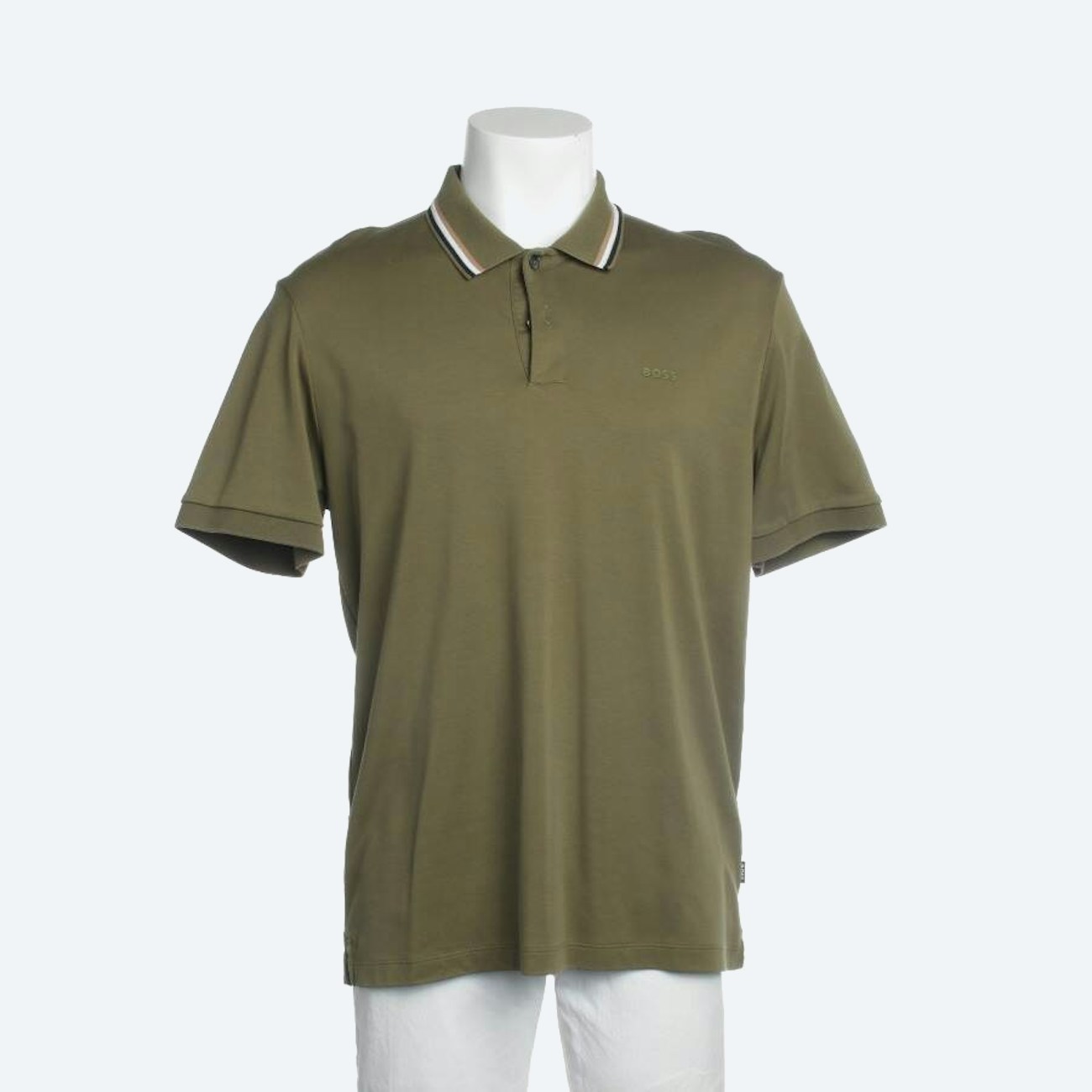 Image 1 of Polo Shirt XL Olive Green in color Green | Vite EnVogue
