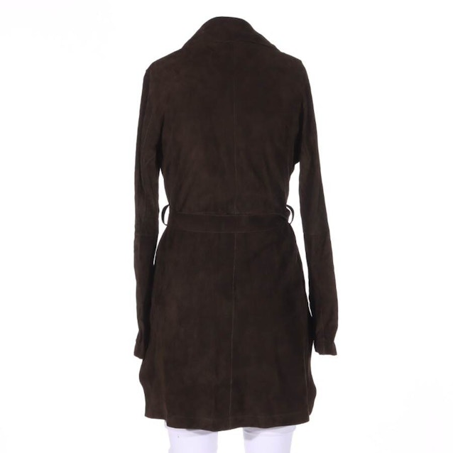 Leather Coat 34 Dark Brown | Vite EnVogue