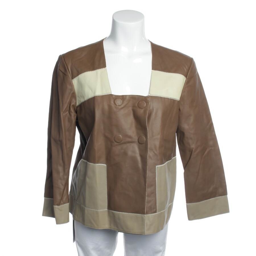 Image 1 of LeatherJacket 42 Brown in color Brown | Vite EnVogue