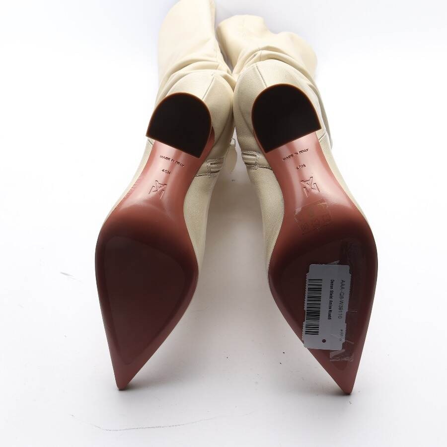 Image 4 of Overknee Boots EUR 40.5 Beige in color White | Vite EnVogue