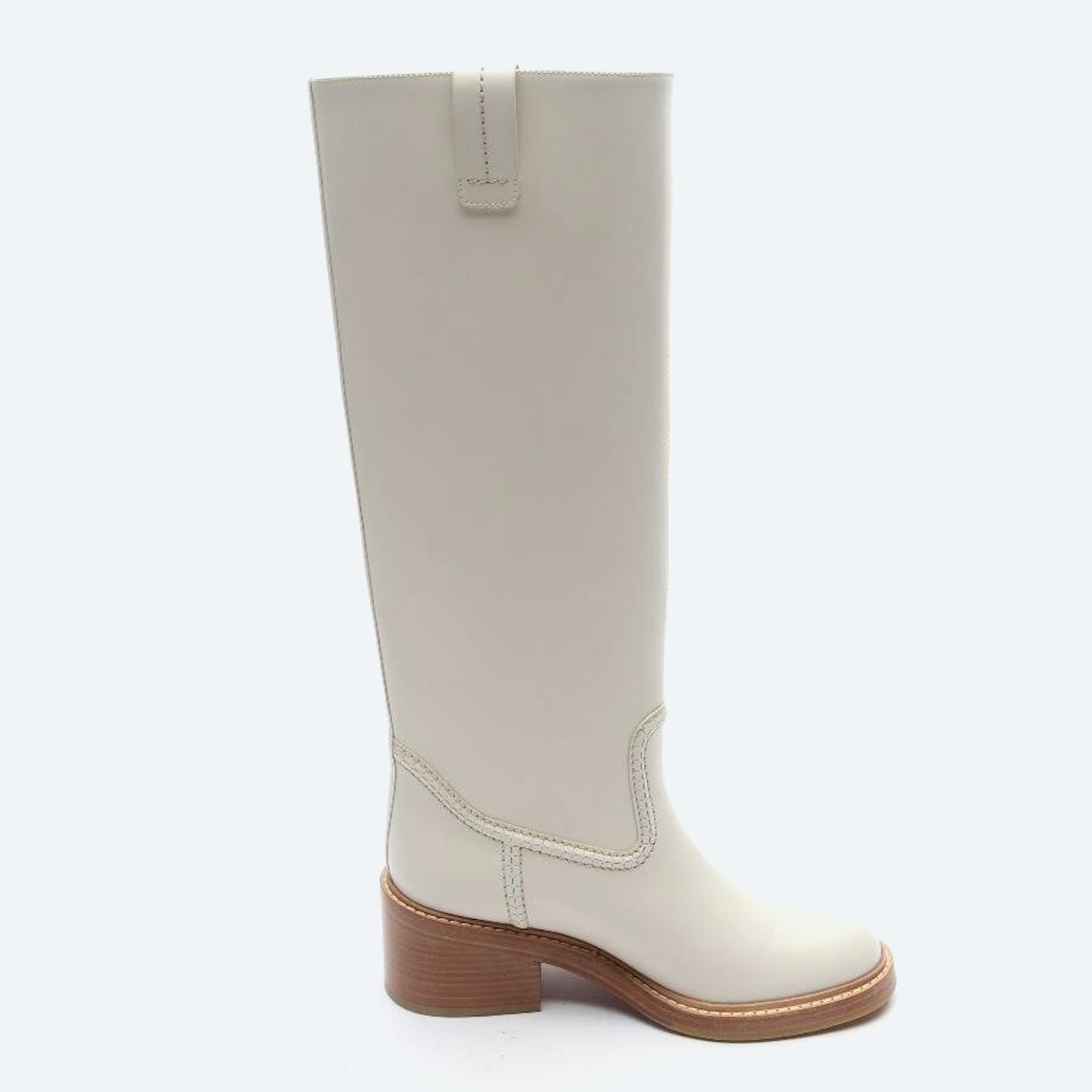 Image 1 of Boots EUR 38.5 Beige in color White | Vite EnVogue