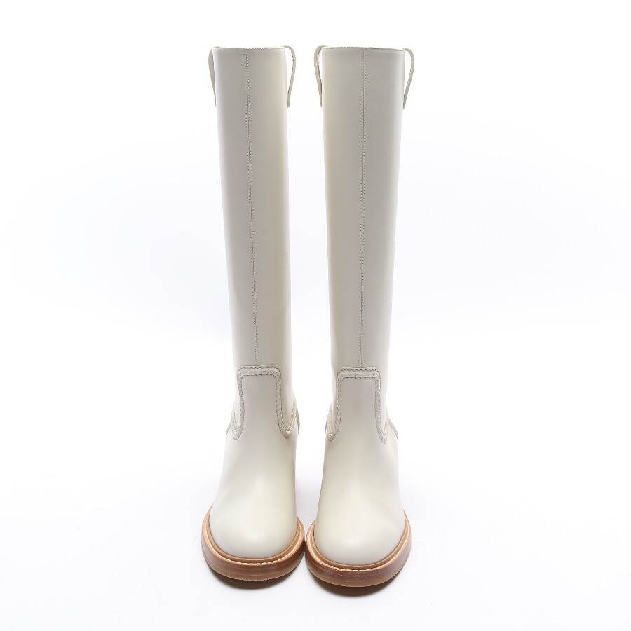 Image 2 of Boots EUR 38.5 Beige in color White | Vite EnVogue