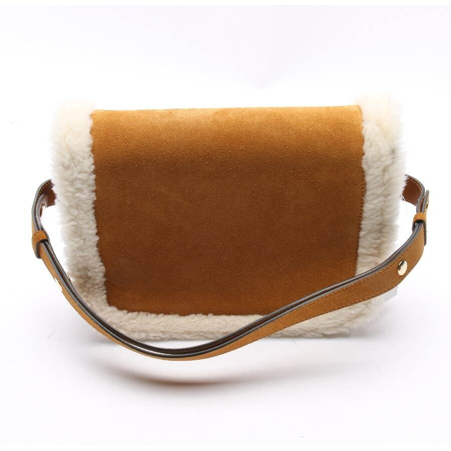 Image 2 of Horsebit 1955 mini shearling Shoulder Bag Orange in color Orange | Vite EnVogue