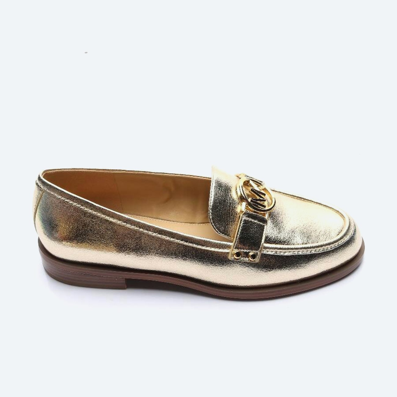Image 1 of Loafers EUR 39 Gold in color Metallic | Vite EnVogue