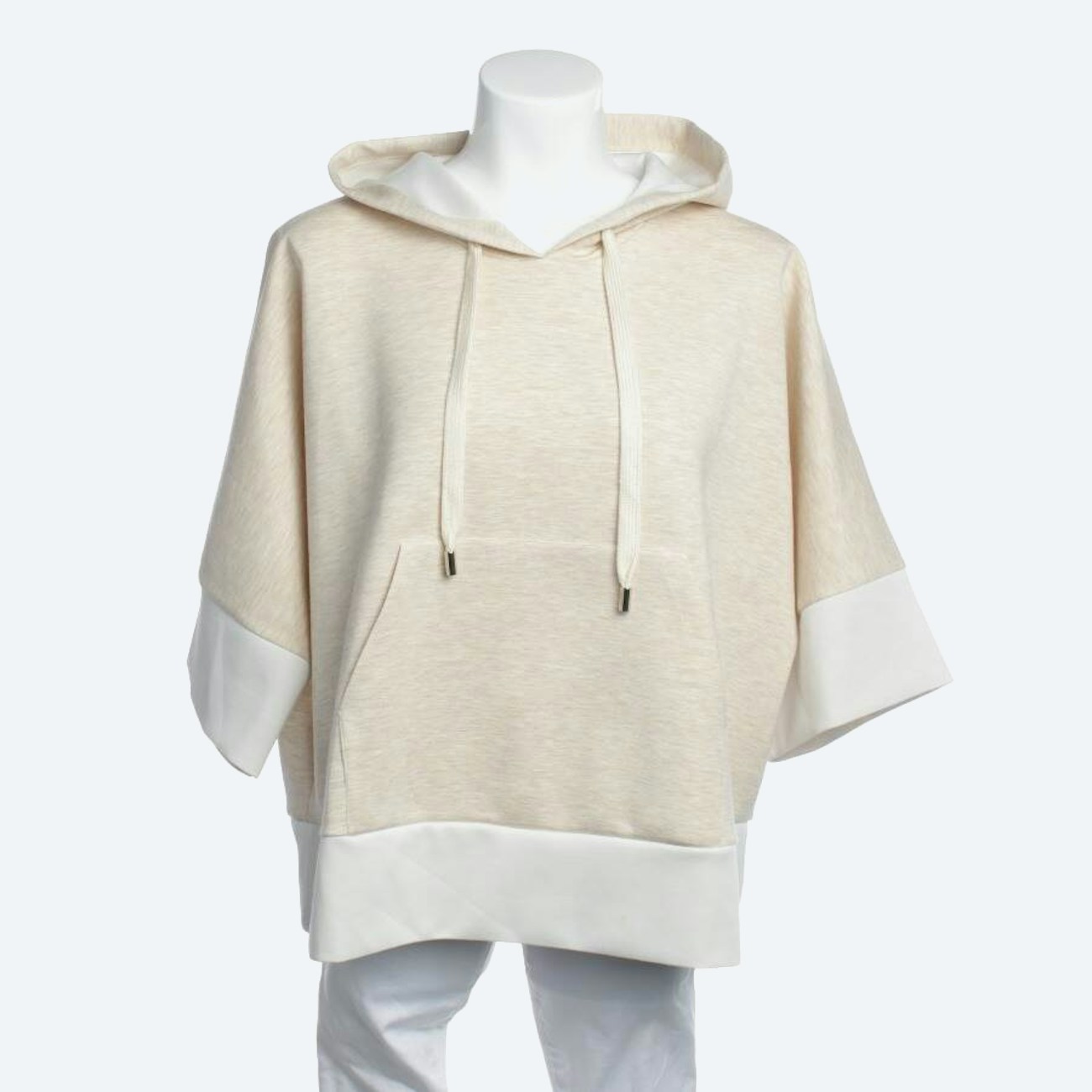 Image 1 of Hooded Sweatshirt 40 Beige in color White | Vite EnVogue