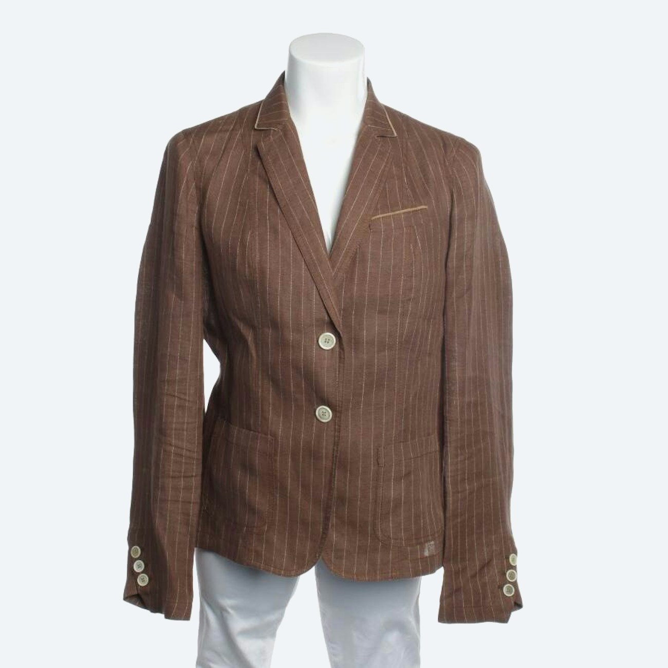 Image 1 of Linen Blazer 40 Brown in color Brown | Vite EnVogue